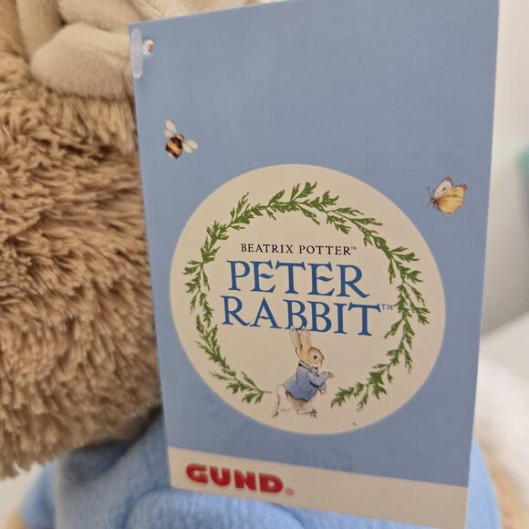 Gund Beatrix Potter Peter Rabbit Interactive Peek-a-boo 10" Plush - Picture 6 of 9
